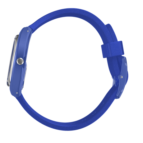 GL124 Reloj Swatch Blurry Blue de dama pulsera de caucho