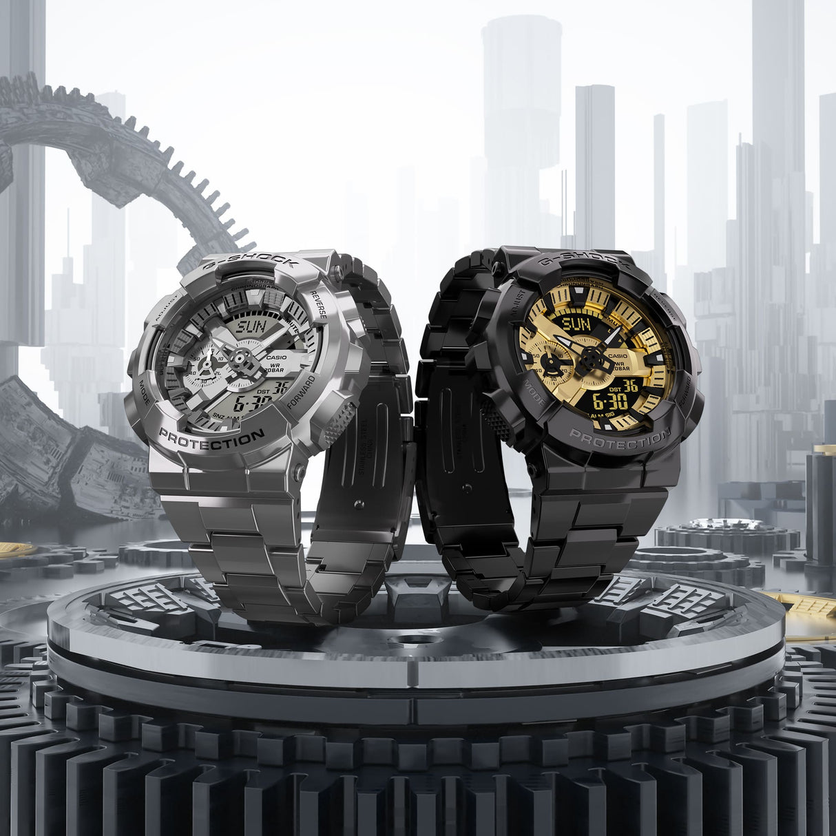 GM-110D-8A Reloj G-Shock de hombre pulsera de metal