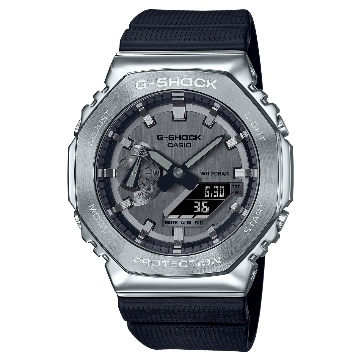 GM-2100-1A Reloj D-Shock de caballero pulsera de resina