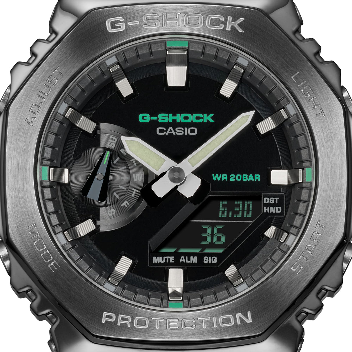 GM-2100CB-3A G-Shock G-Steel Reloj para Caballero Pulsera de Tela