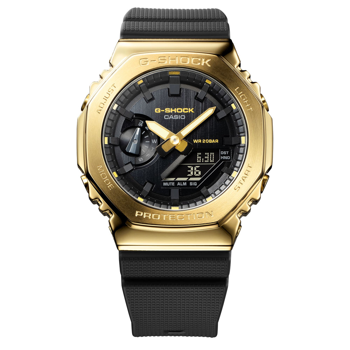 GM-2100G-1A9 Reloj G-shock para caballero pulsera de caucho