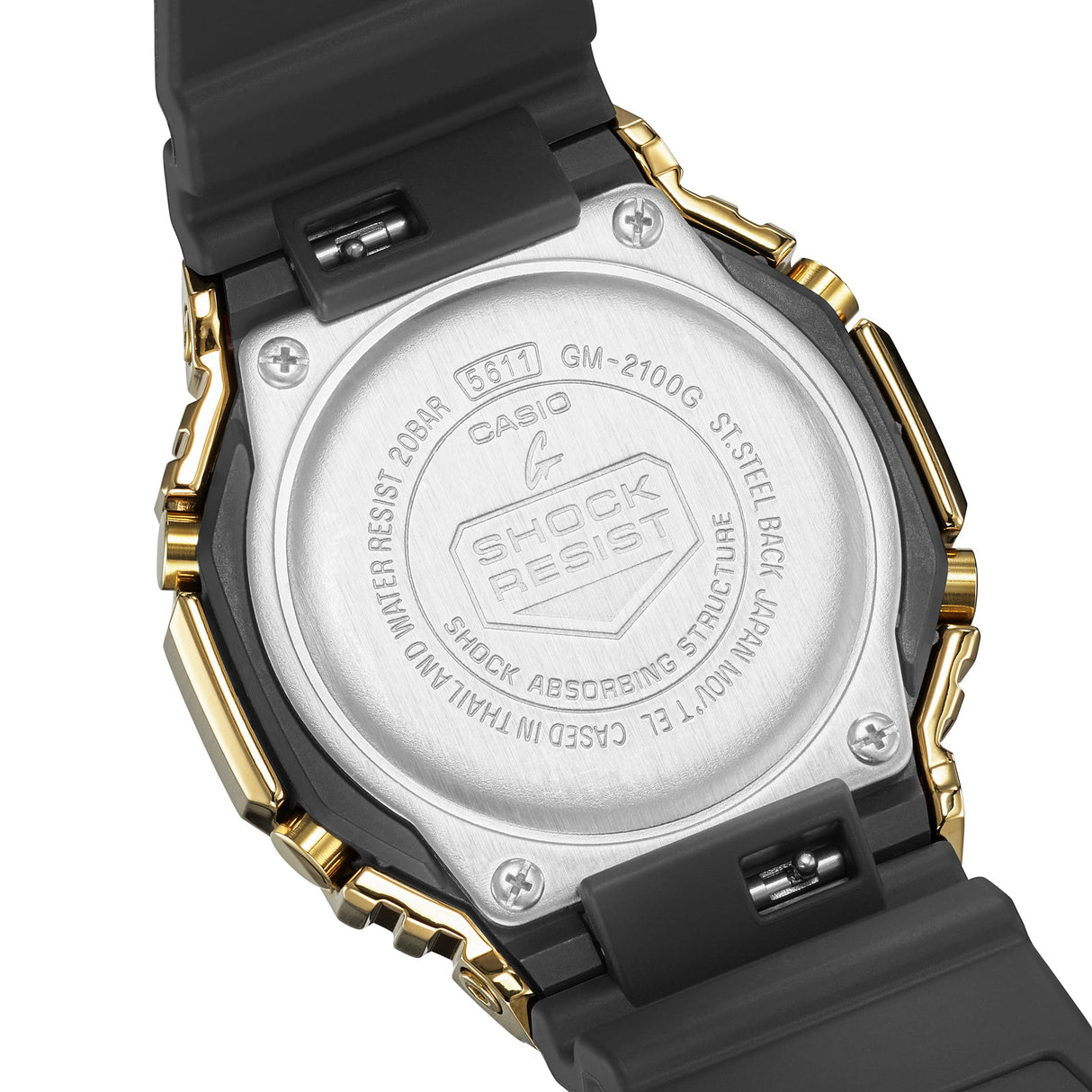 GM-2100G-1A9 Reloj G-shock para caballero pulsera de caucho