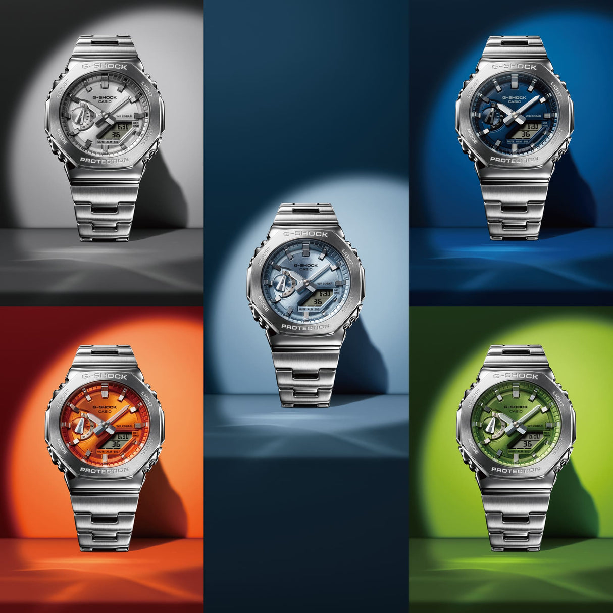 GM-2110D-2A Reloj G-Shock de hombre correa de metal