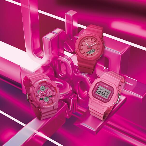 GMD-S5610PP-4 Reloj G-Shock de dama pulsera de caucho