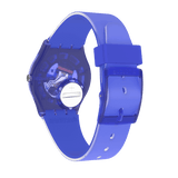 GN268 Reloj Swatch Electric Shark unisex banda de caucho