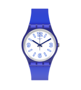 GN268 Reloj Swatch Electric Shark unisex banda de caucho
