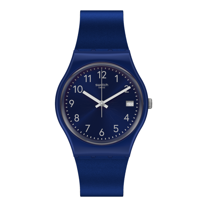 GN416 Swatch Pearlyblue de caballero pulsera de caucho