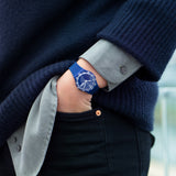 GN726 Reloj Swatch Over Blue de hombre pulsera de resina