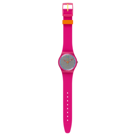 GP142 Swatch Pink Fuzz de dama pulsera de caucho