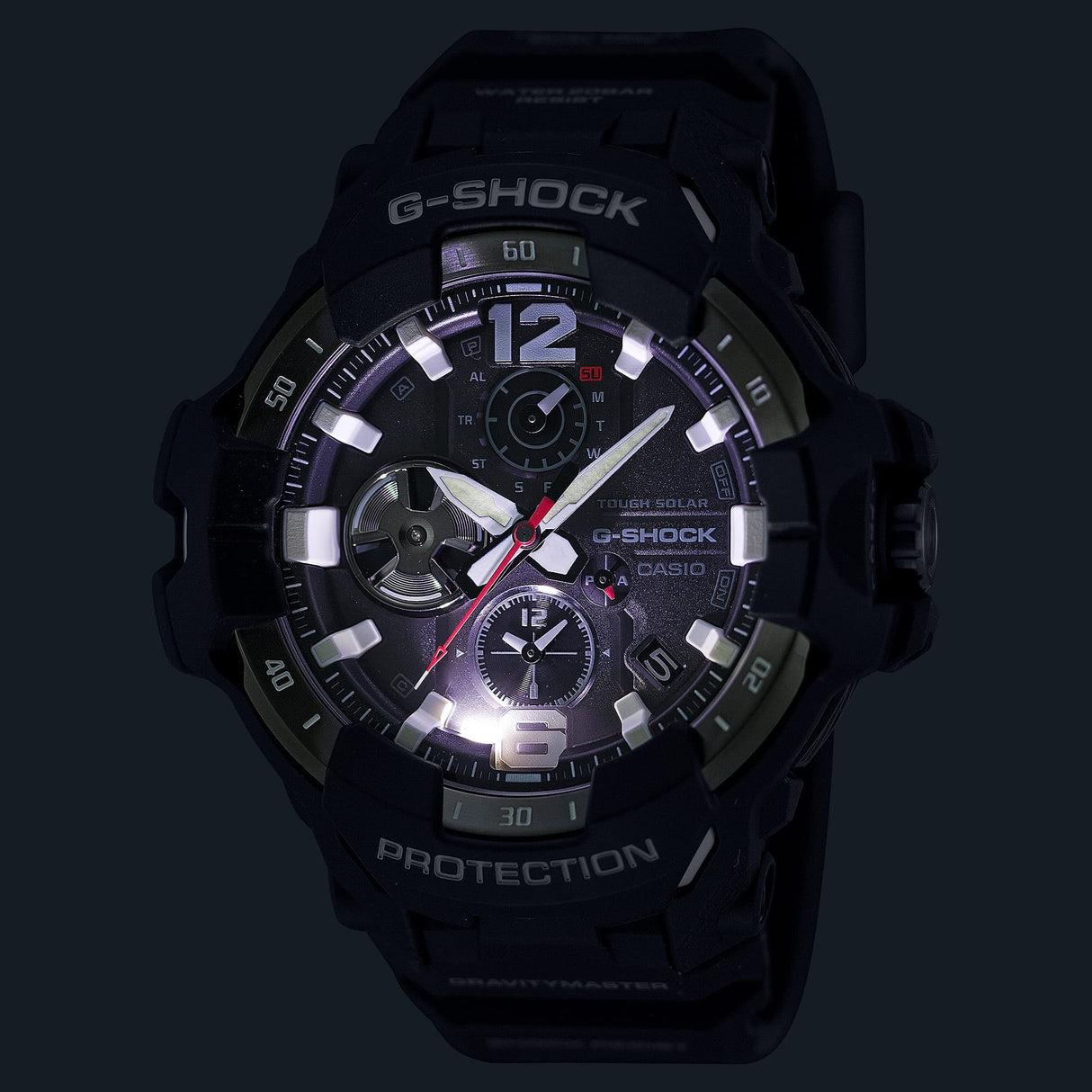 GR-B300-1A G-Shock Master of G-Aire Gravitymaster Reloj para Caballero Pulsera de Caucho