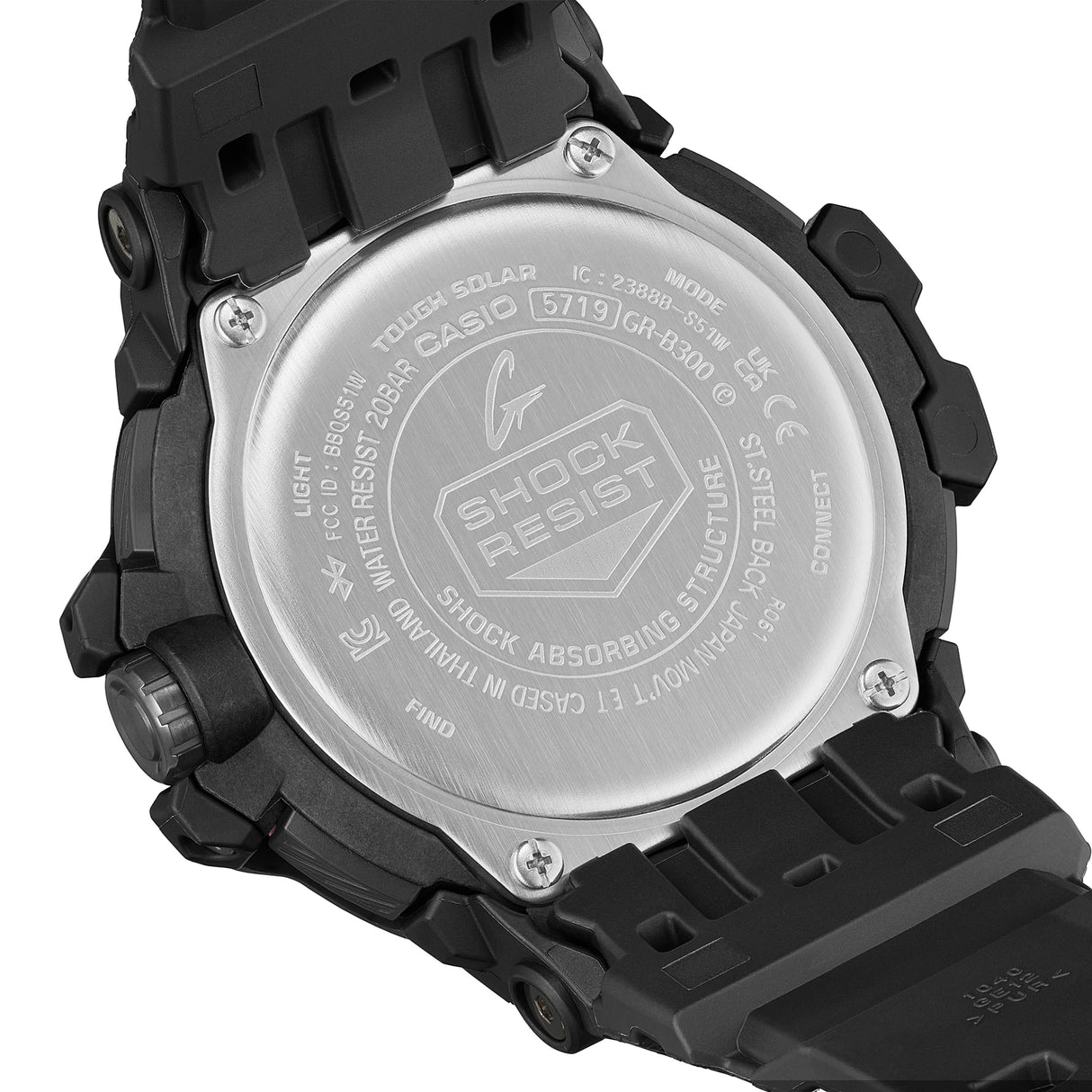 GR-B300-1A4 G-Shock Master of G-Aire Gravitymaster Reloj para Hombre Pulsera de Goma