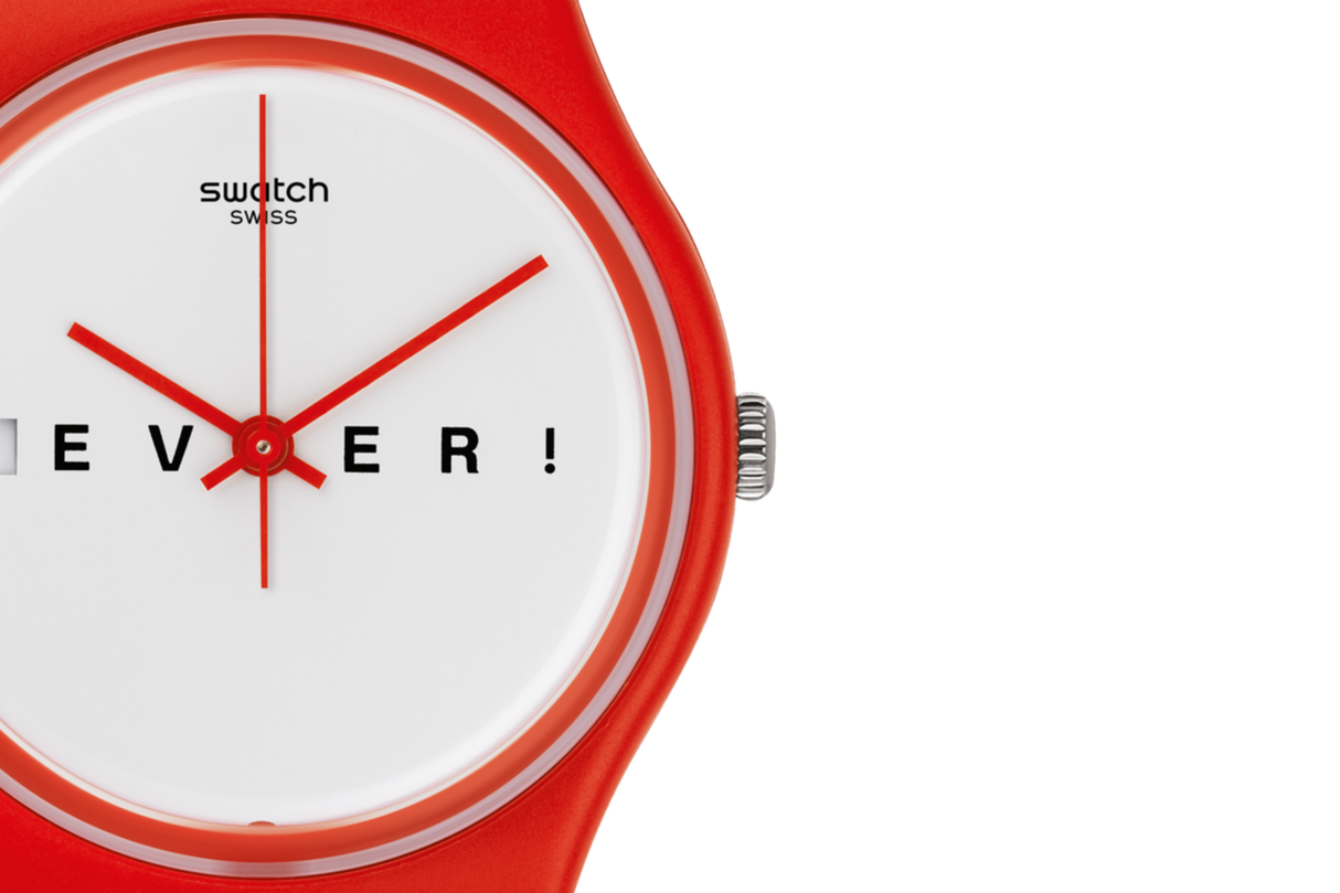GR404 Reloj Swatch 4Everfever unisex pulsera de caucho