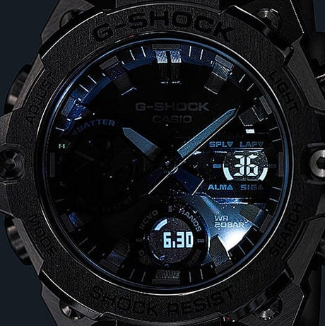 GST-B400D-1A G-Shock G-Steel Carbono Reloj para Hombre Pulsera de Acero Inoxidable