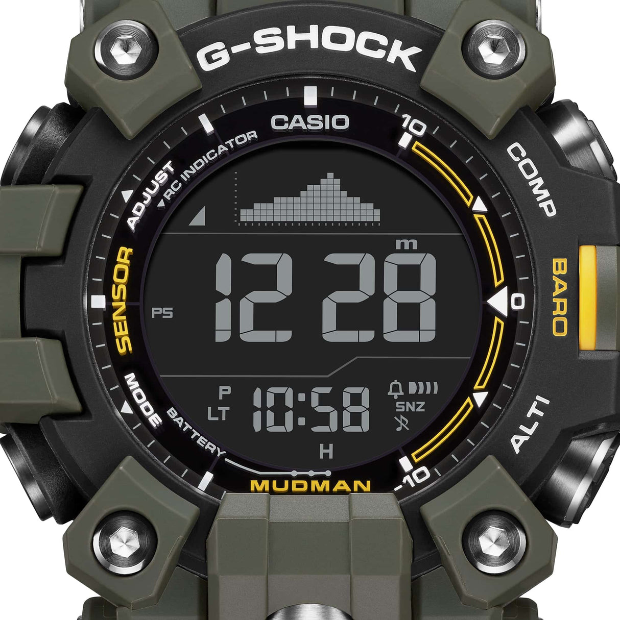 GW-9500-3 G-Shock Master of G-Tierra Mudman Reloj para Hombre Pulsera de Resina