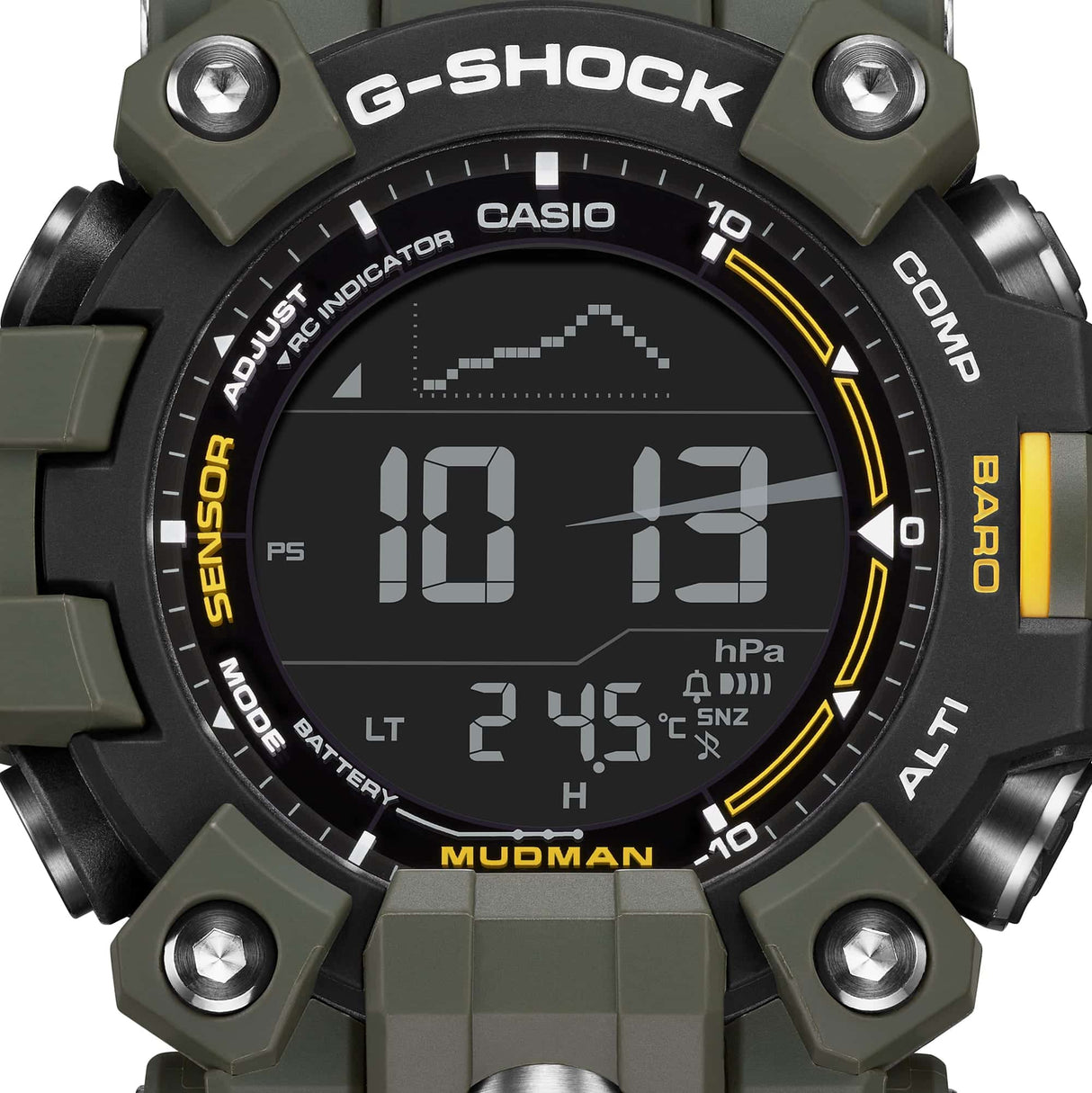 GW-9500-3 G-Shock Master of G-Tierra Mudman Reloj para Hombre Pulsera de Resina