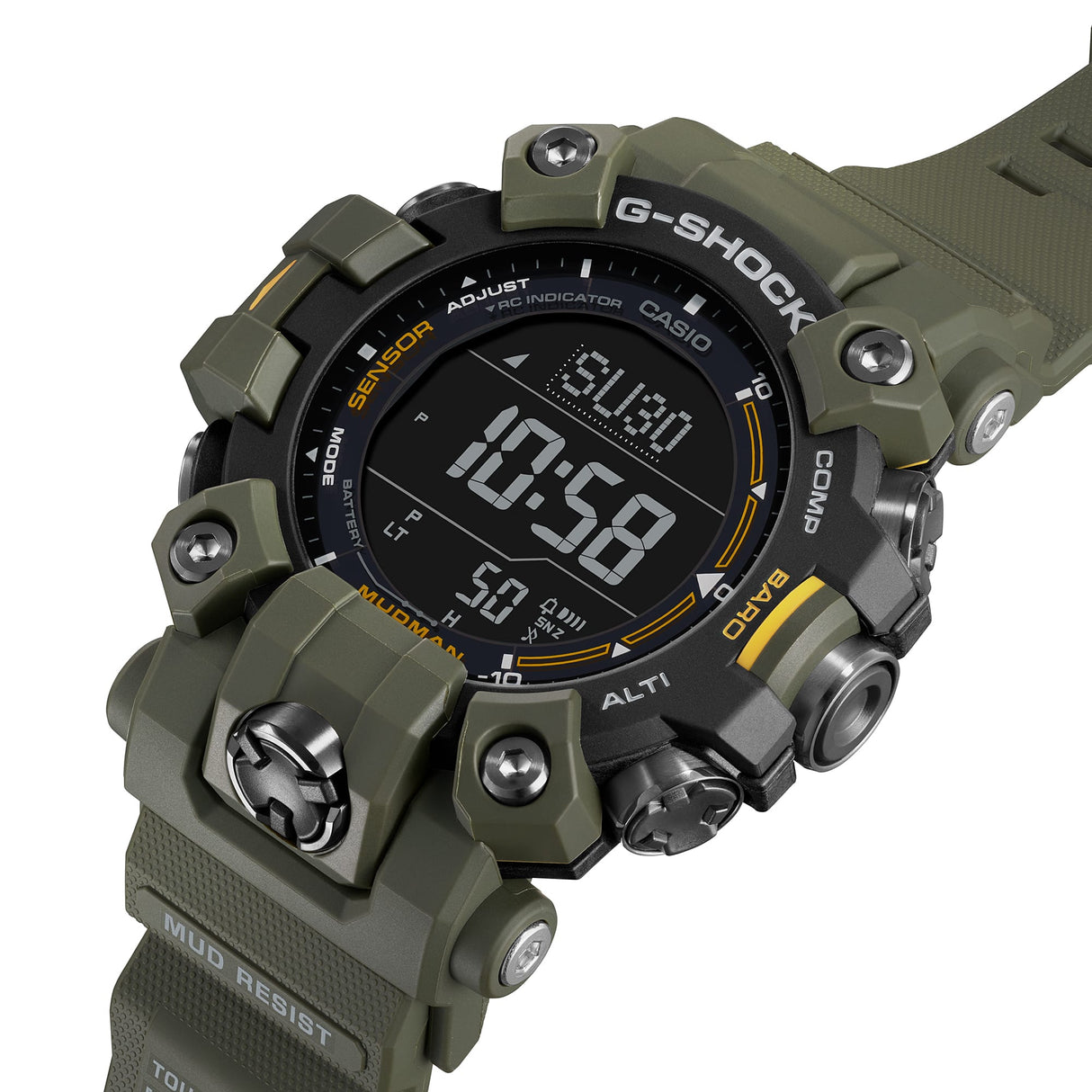 GW-9500-3 G-Shock Master of G-Tierra Mudman Reloj para Hombre Pulsera de Resina