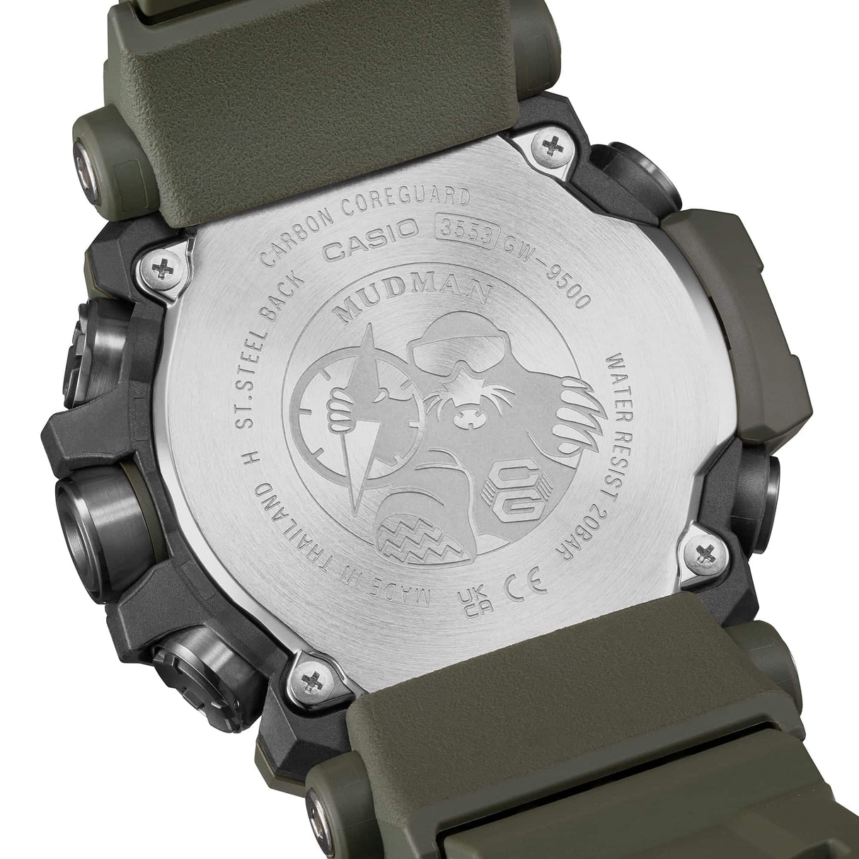 GW-9500-3 G-Shock Master of G-Tierra Mudman Reloj para Hombre Pulsera de Resina