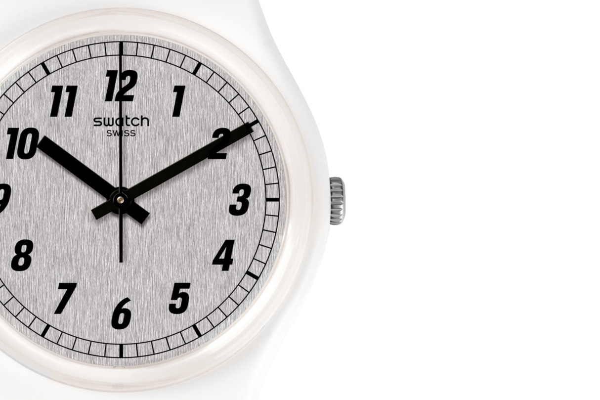 GW194 Reloj Swatch Something White de dama pulsera de resina