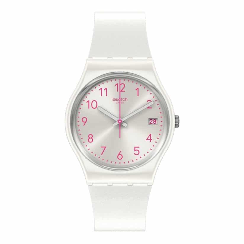 GW411 Reloj Swatch Análogo para Dama correa de Caucho