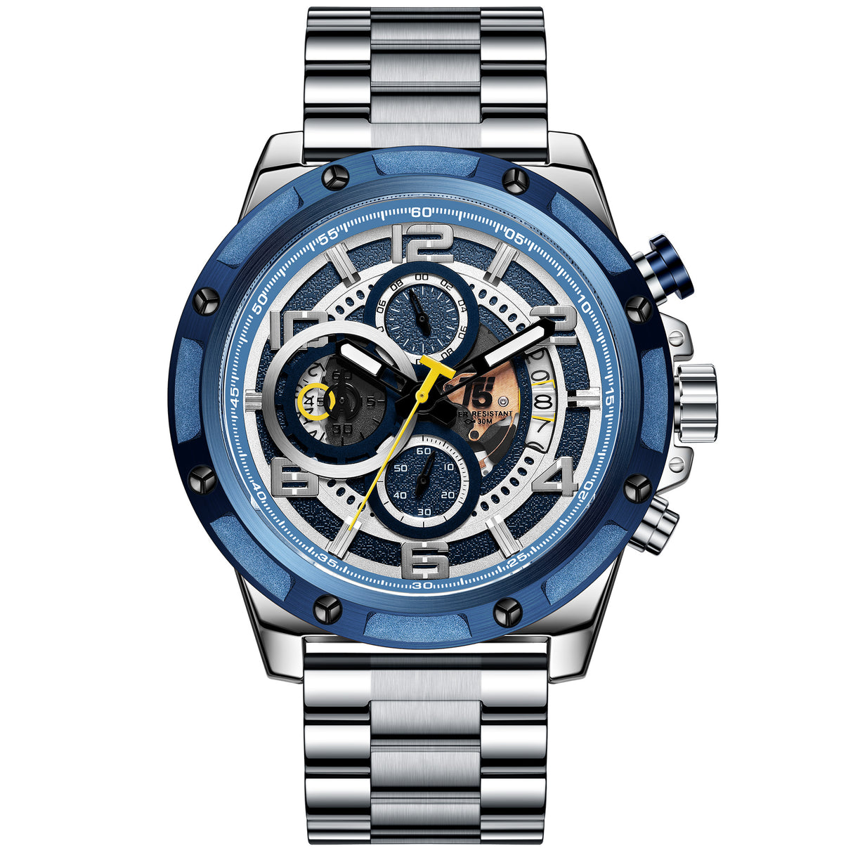 H3706G Reloj T5 para hombre banda de metal