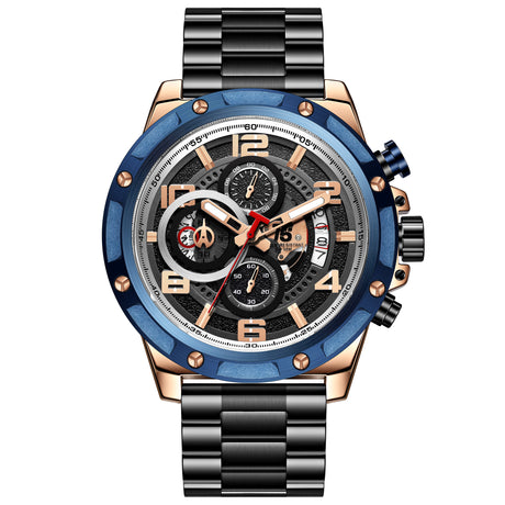 H3706G Reloj T5 para hombre banda de metal