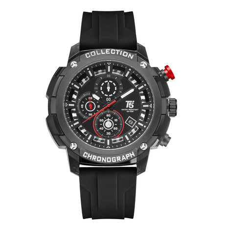 H4015G Reloj T5 para hombre pulsera de caucho