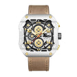 H4029G Reloj T5 para hombre pulsera de cuero