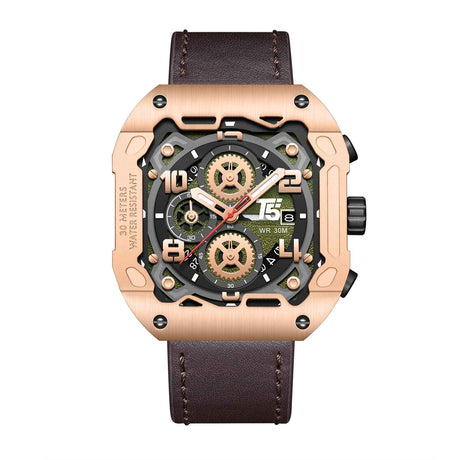 H4029G Reloj T5 para hombre pulsera de cuero