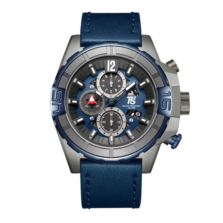 H4047G Reloj T5 para hombre correa de cuero