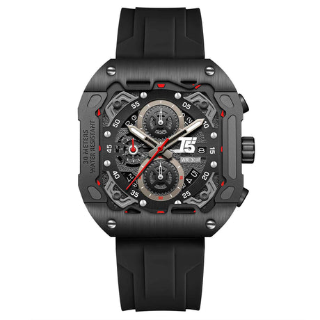 H4087G Reloj T5 para hombre pulsera de caucho