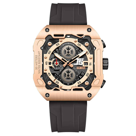 H4087G Reloj T5 para hombre pulsera de caucho