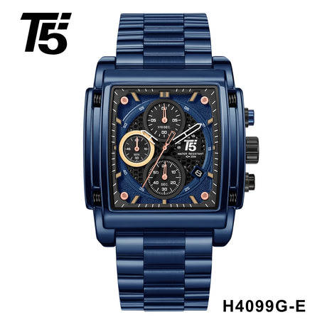 H4099G Reloj T5 para hombre banda de metal