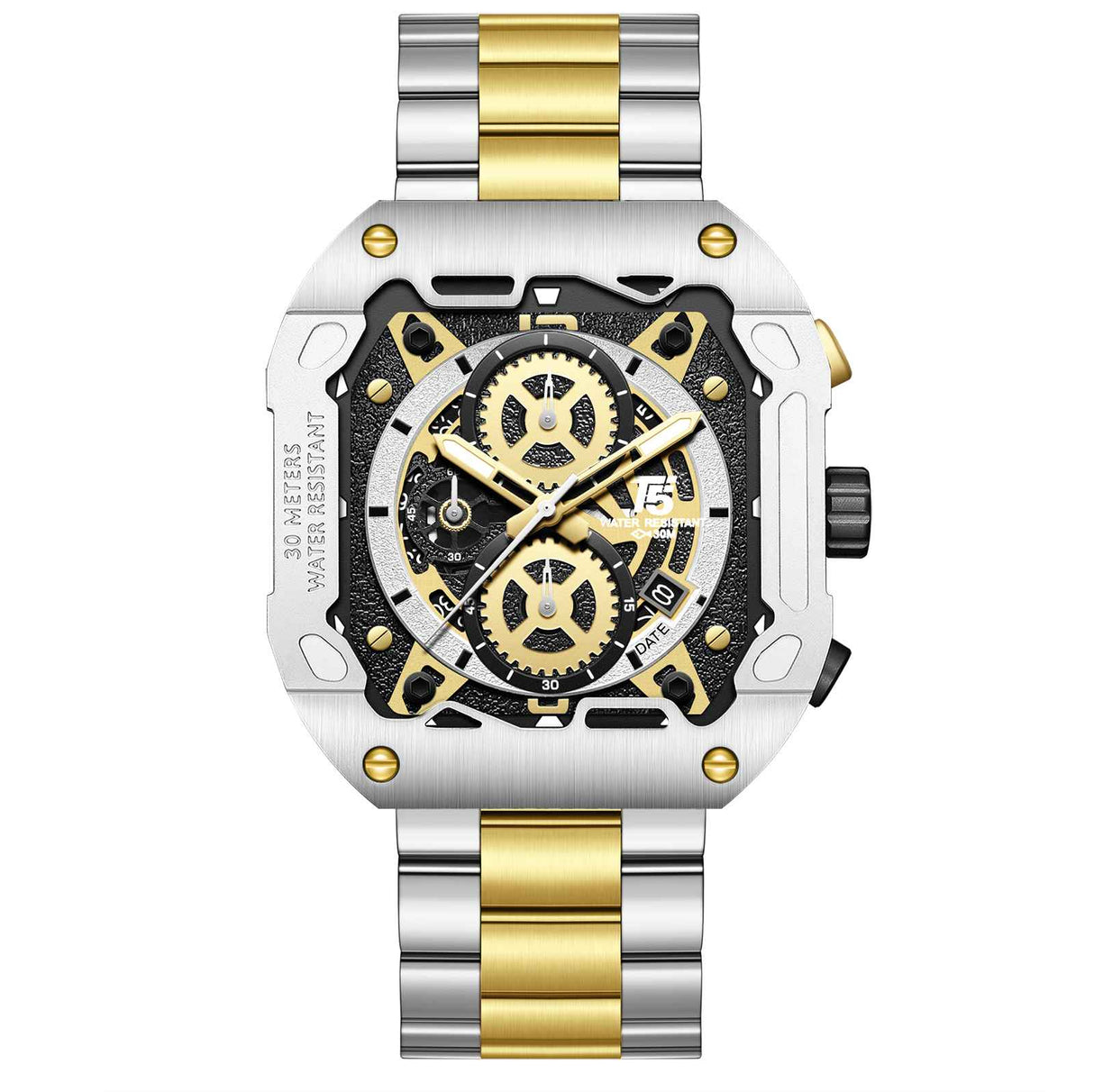 H4105G Reloj T5 para hombre pulsera de metal