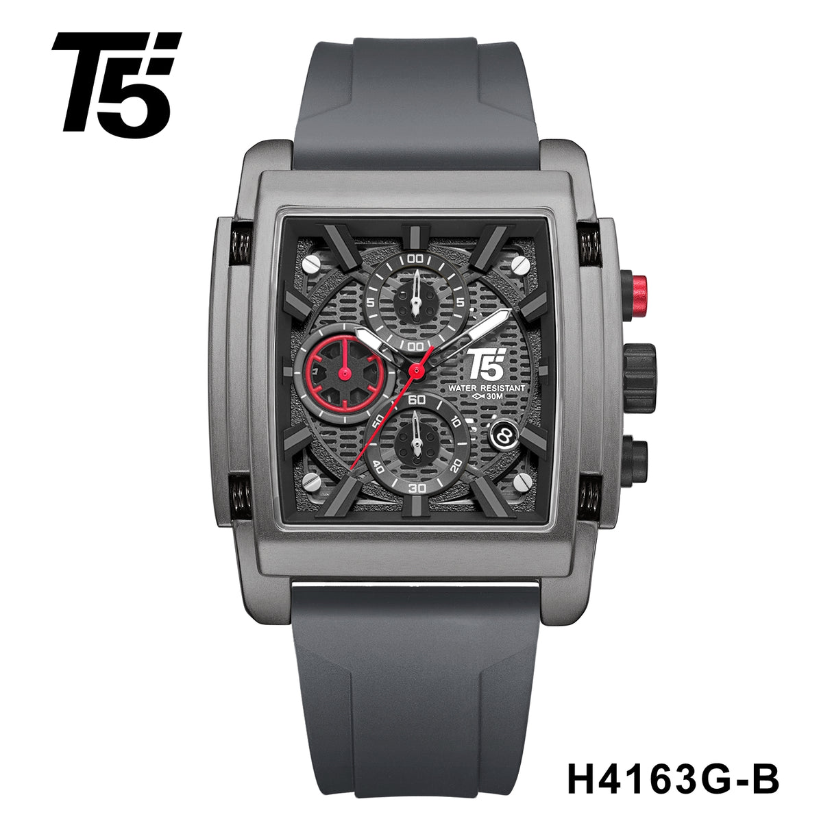 H4163G Reloj T5 para hombre pulsera de resina