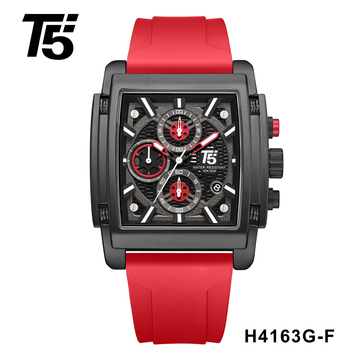 H4163G Reloj T5 para hombre pulsera de resina