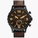 JR1487 Reloj Fossil Nate de hombre pulsera de cuero 50 mm