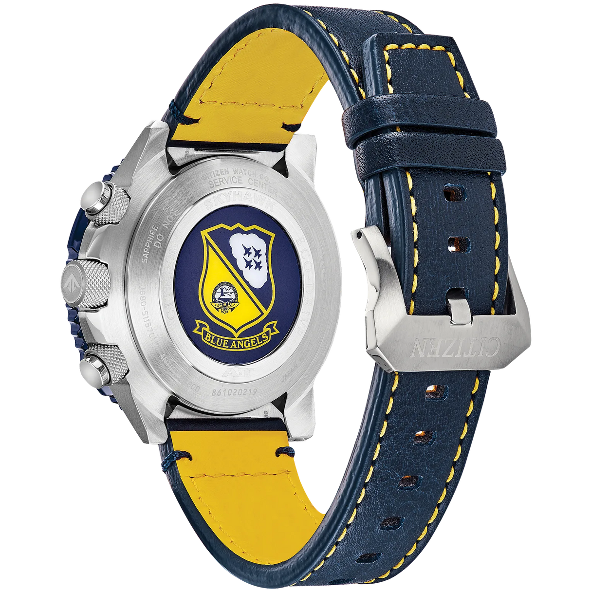 JY8078-01L Reloj Citizen Promaster Skyhawk de hombre pulsera de cuero 45mm