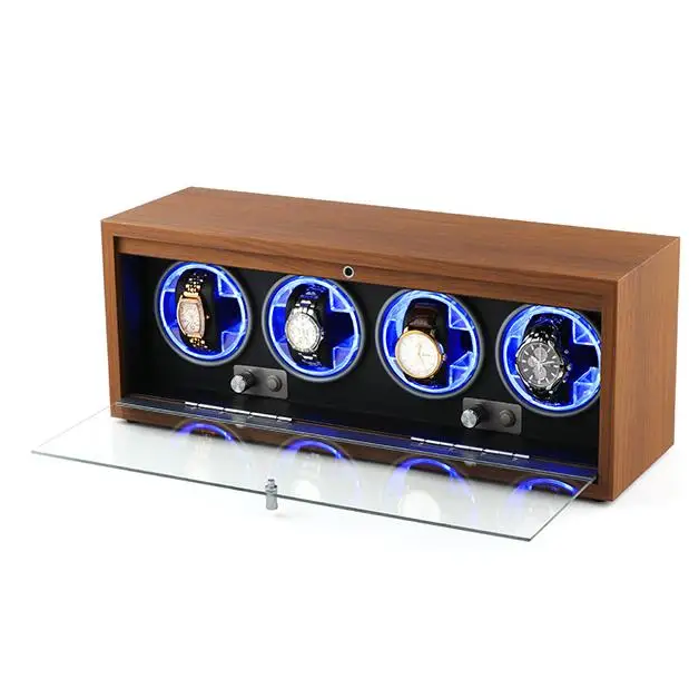 KS-002 Caja para 4 relojes con iluminación