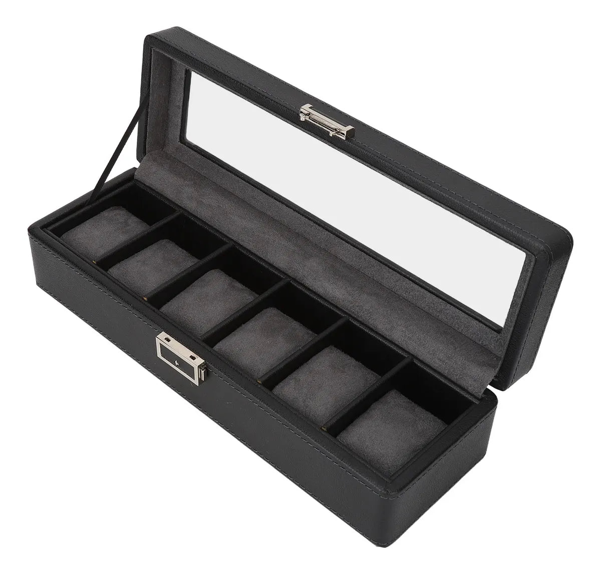 KS-009 Caja de 9 compartimientos para reloj de cuero