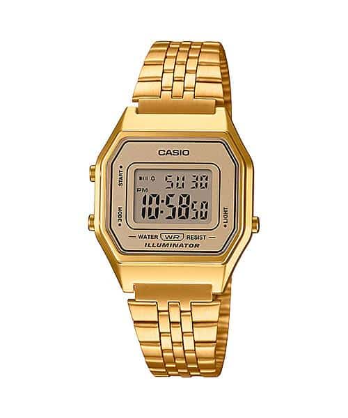 LA-680WGA-9 Reloj Casio para Mujer, Vintage Clásico Illuminator