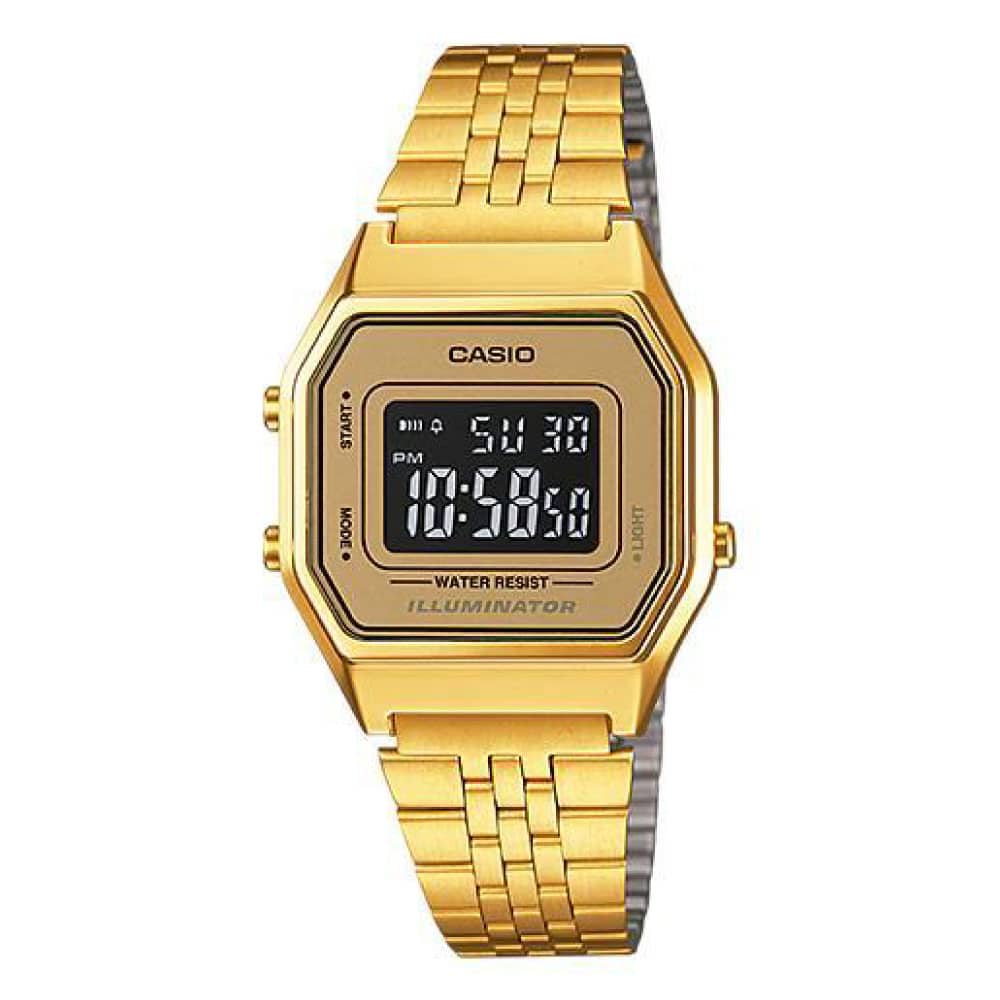 LA-680WGA-9B Reloj Casio Unisex, Vintage Clásico Illuminator