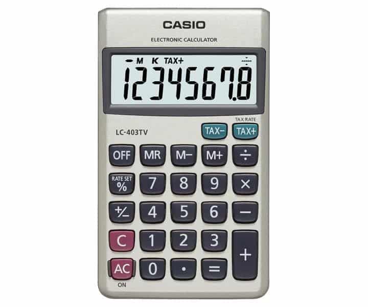 LC-403TV Calculadora Casio de Bolsillo