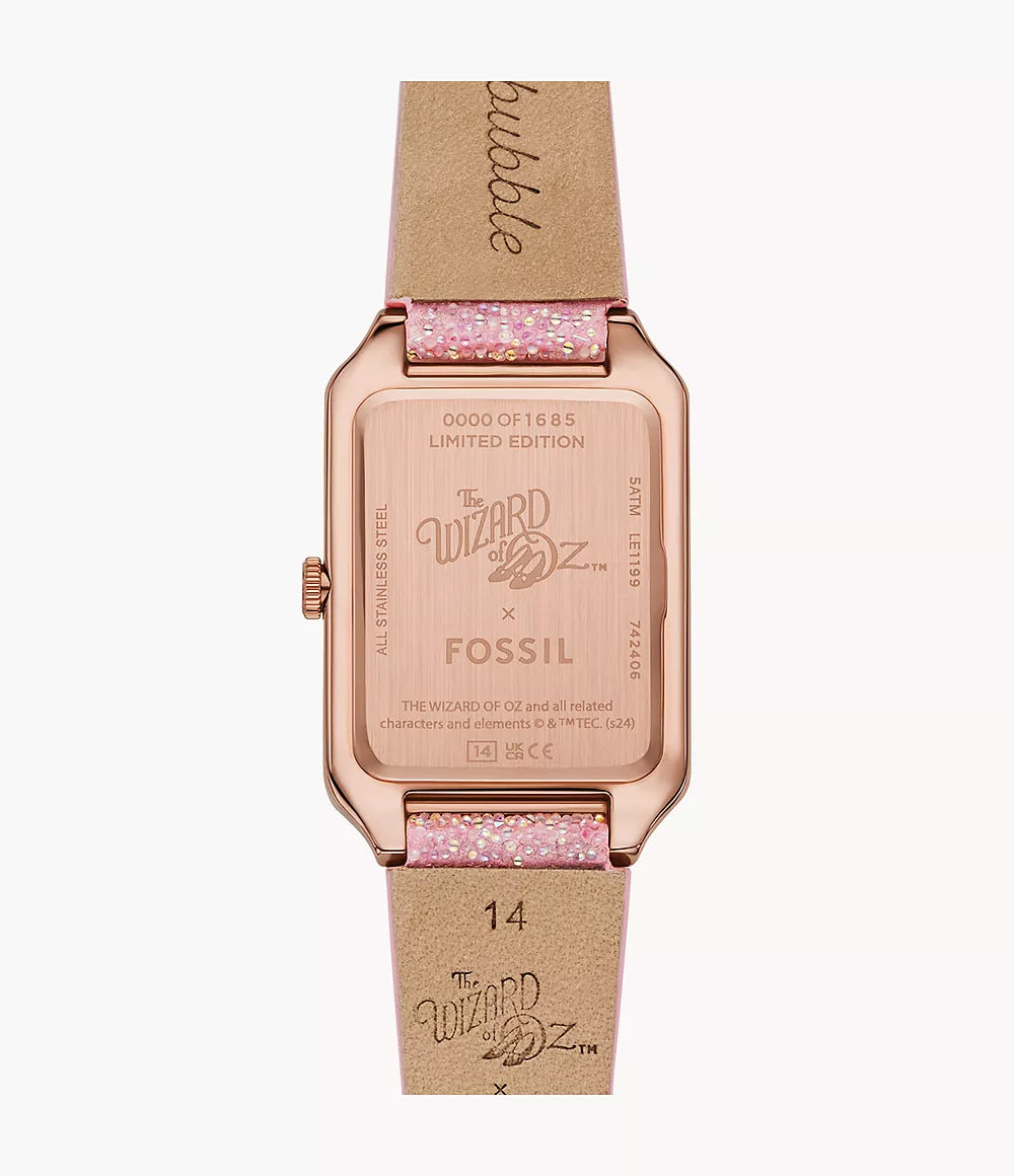LE1199 Reloj Fossil The Good Witch de El Mago de Oz de mujer pulsera de cuero 26 mm