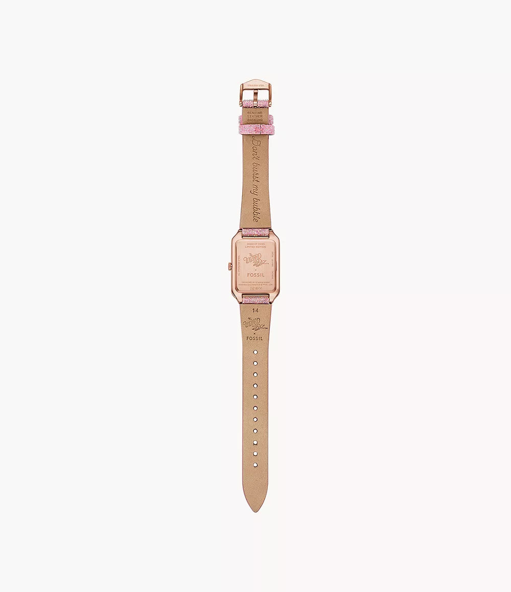 LE1199 Reloj Fossil The Good Witch de El Mago de Oz de mujer pulsera de cuero 26 mm