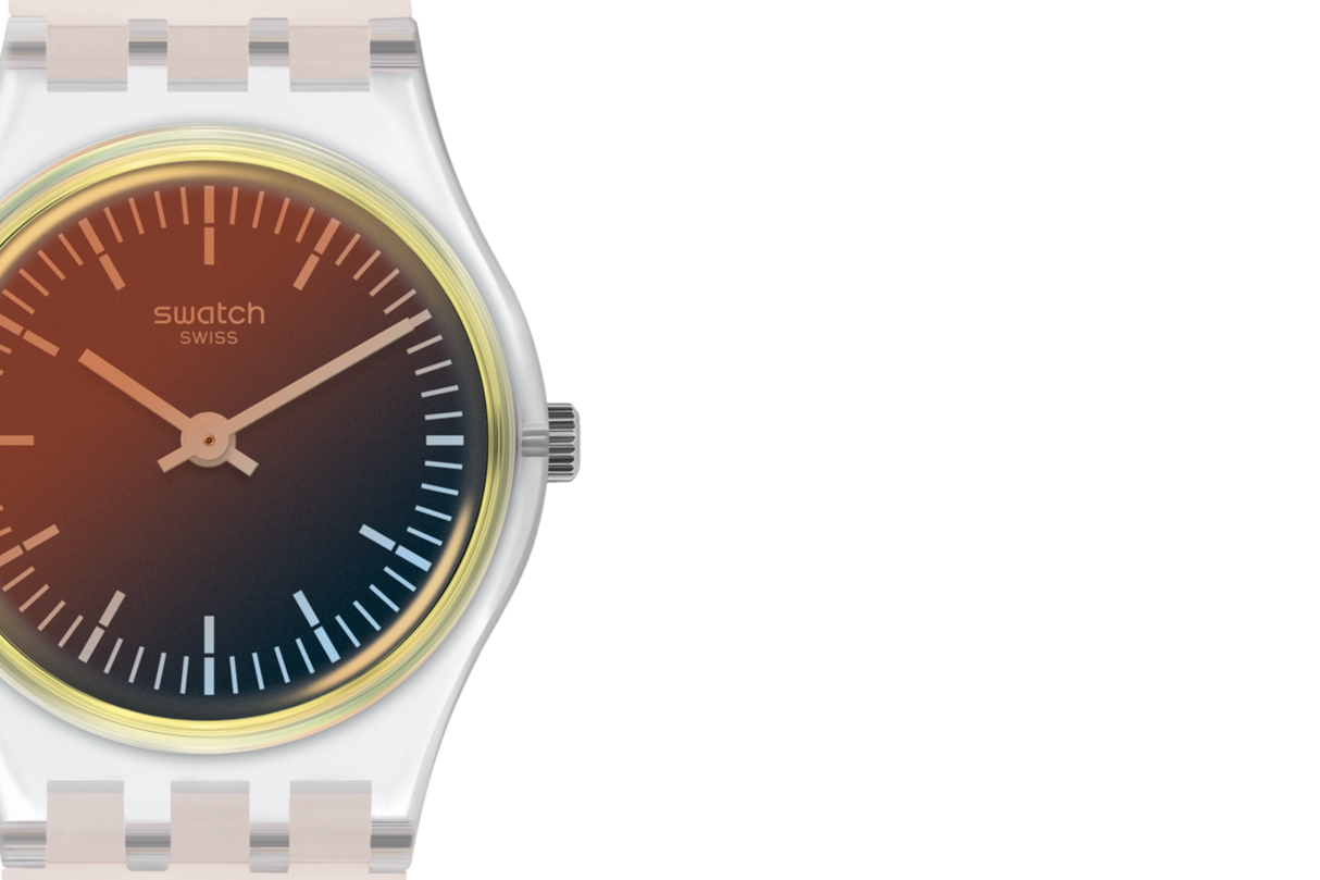 LK391 Swatch Ultra Green de mujer pulsera de resina