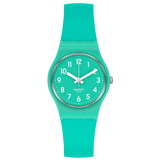 LL115C Reloj Swatch Back To Mint Leave de mujer correa de silicona