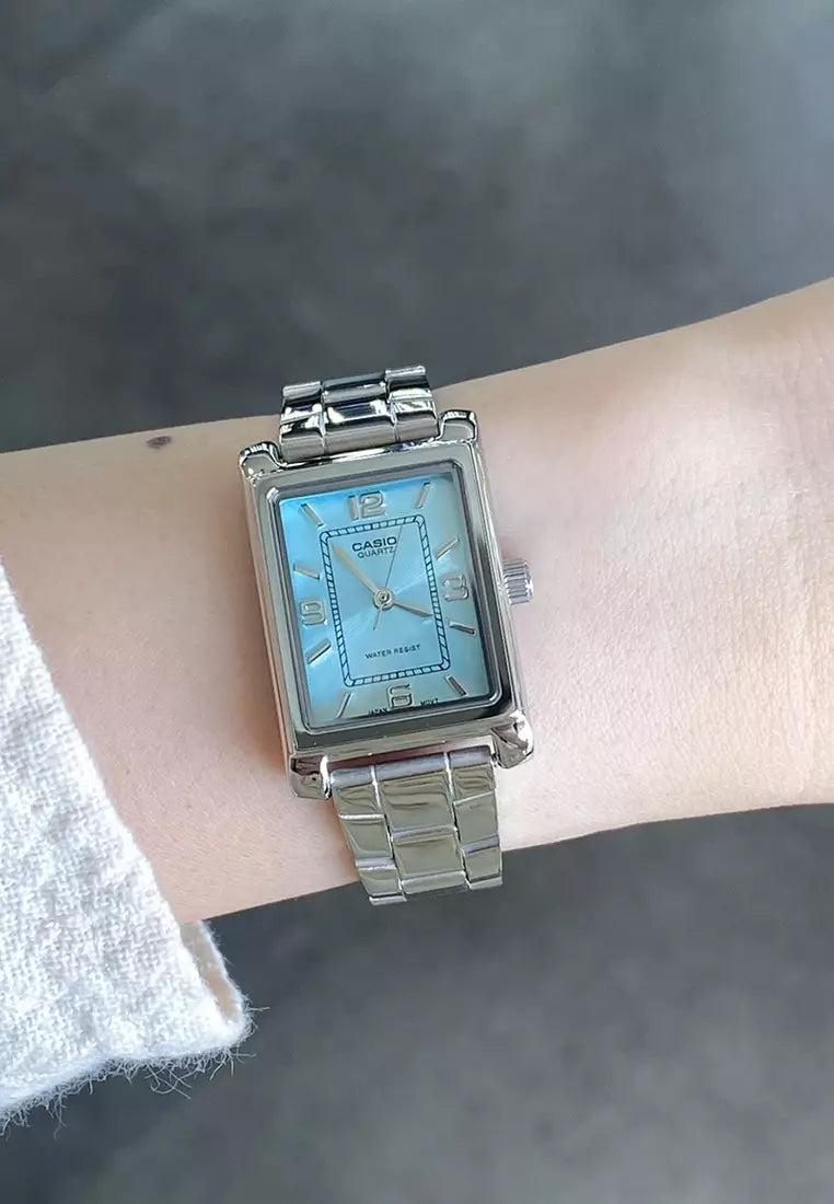 LTP-1234DD-2A Casio de dama pulsera de metal análogo