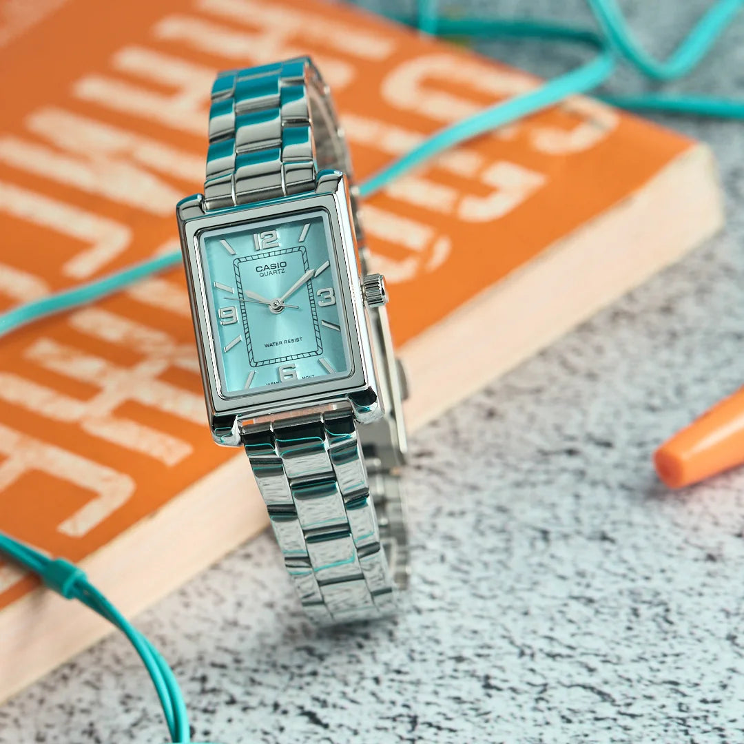 LTP-1234DD-2A Casio de dama pulsera de metal análogo