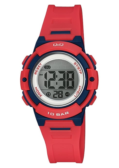 M185J002Y QQ Reloj Digital de Resina Color Rosado para Niños