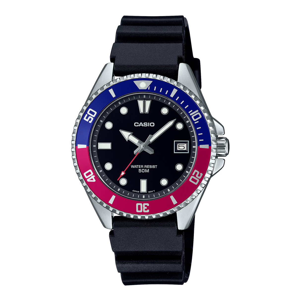 MDV-10-1A2V Reloj Casio de hombre pulsera de resina 42 mm